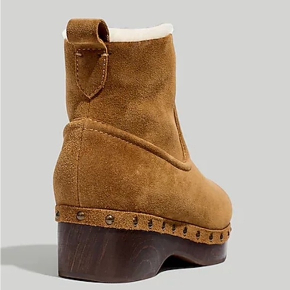 madewell The Marceline Clog Boot in Shearling Size 5.5 - Picture 3 of 6